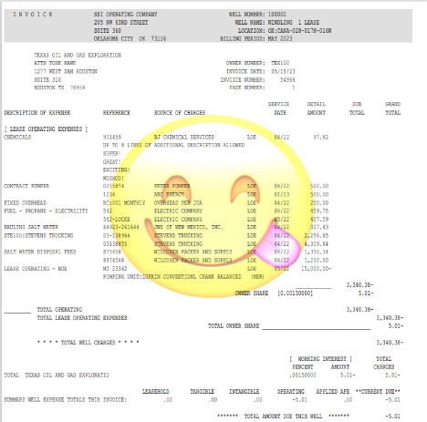 report with smiley face watermark